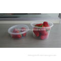 customized transparent disposable plastic takeway food container can use in micromave